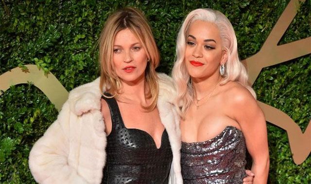 Kate Moss Rita Ora at BFA