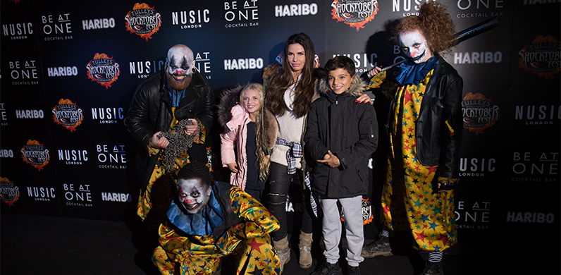 Katie Price and family at Shoctober